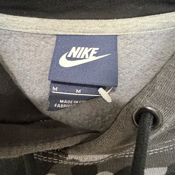 Nike Gray Black Camo Pullover Hoodie Men’s Size M - Picture 4 of 6